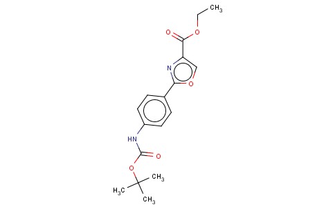 2-(4-TERT-BUTOXYCARBONYLAMINO-PHENYL)-OXAZOLE-4-CARBOXYLIC ACID ETHYL ESTER